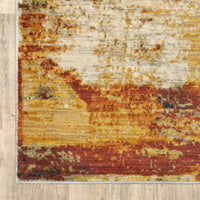 7’x10’ Blue and Red Distressed Area Rug