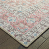 8’x10’ Ivory and Pink Oriental Area Rug