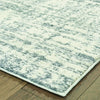 8’x11’ Ivory and Gray Abstract Strokes Area Rug
