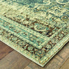 2’x3’ Blue and Ivory Medallion Scatter Rug