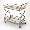 Antique Gold Bar Cart