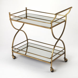 Antique Gold Bar Cart