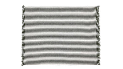 Set of EightDull Green Striped Placemats