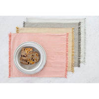 Set of Eight Periwinkle Striped Placemats