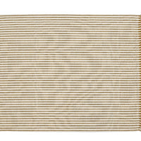 Set of Eight Yellow Ochre Striped Placemats