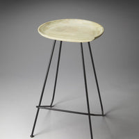 Abstract Iron Backless Bar Stool