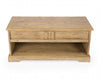 Natural Wood Classic Bench with Storage