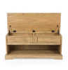 Natural Wood Classic Bench with Storage
