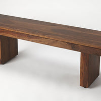 Modern Chunky Solid Wood Bench