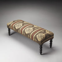 Jute Upholstered Bench