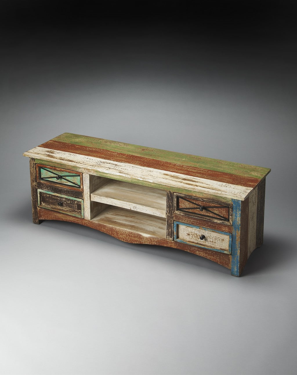 Decatur Recycled Wood Entertainment Console