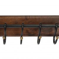 Glendo Iron &amp; Wood Wall Rack