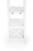 Fenya White Coat Rack with Shelves