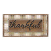 Wooden Thankful Wall Plaque