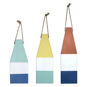 Set of Three Buoy Shaped Decor Pieces