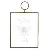 Gold Metal Framed Let It Bee Wall Art