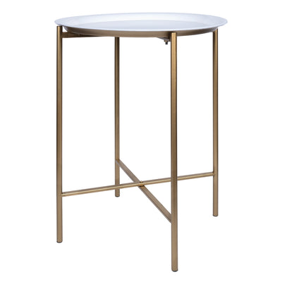 Modern Metal Tray Top End Table