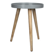 Gray Tray Top Modern End Table