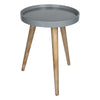 Gray Tray Top Modern End Table