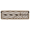Cut Out Design Wood and Metal Towel Rack