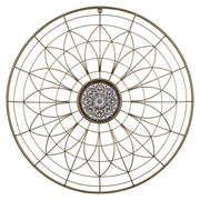 Bohemian Gold Wire Mandala Wall Décor