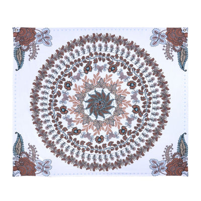 Bohemian Floral Medallion Wall Tapestry
