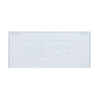 White and Blue Metallic Wall Plaque
