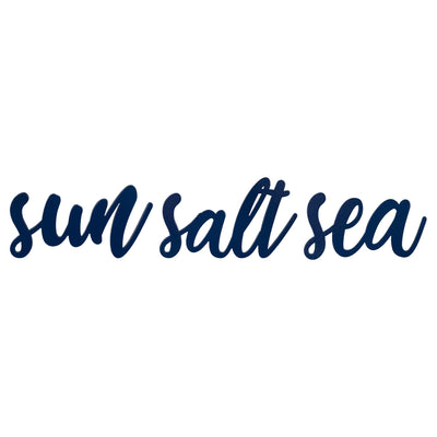 Blue Wooden Sun Salt Sea Wall Décor