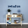 Blue Wooden Sun Salt Sea Wall Décor