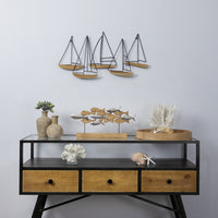 Metal and Wood Sailboat Wall Décor