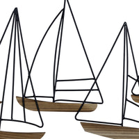 Metal and Wood Sailboat Wall Décor