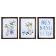 Set of Three Beach Themed Wall Art