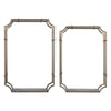 Set of Two Gold Frame Floating Wall Shelves
