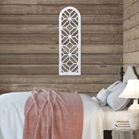 White Wooden Window Panel Wall Décor