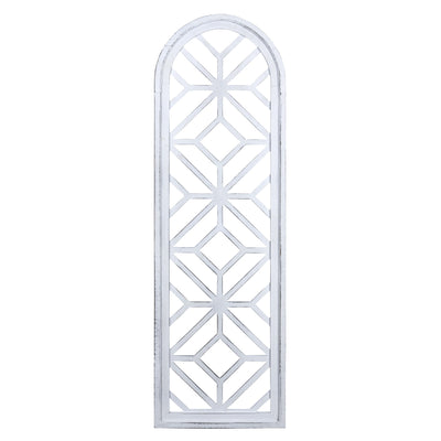 White Wooden Window Panel Wall Décor