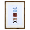 Contemporary Abstract Moon Wall Frame Décor