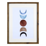 Contemporary Abstract Moon Wall Frame Décor