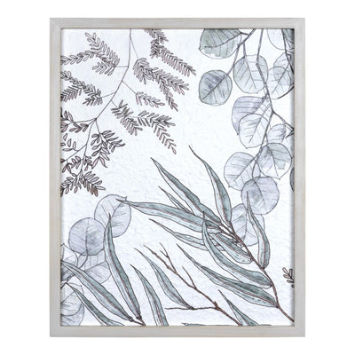 Botanical Themed Leaf Framed Wall Art