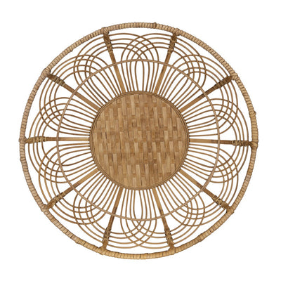 Medium Bohemian Bamboo Decorative Wall Basket