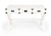 Modern White Campaign Style Desk