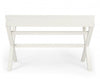 Modern White Campaign Style Desk