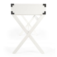 Modern White Campaign Style Desk