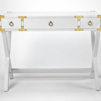 Glossy White Writing Desk