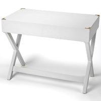 Glossy White Writing Desk