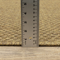 8’ Round Solid Tan Indoor Outdoor Area Rug