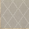 3’x5’ Gray and Ivory Trellis Indoor Outdoor Area Rug