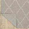 10’x13’ Gray and Ivory Trellis Indoor Outdoor Area Rug