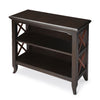 Newport Black &amp; Cherry Low Bookcase