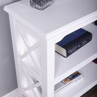 Newport Glossy White Low Bookcase