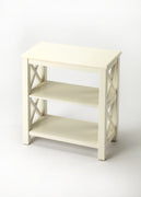 Vance Cottage White Bookcase